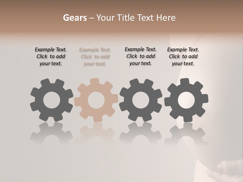 A Pregnant Woman Holding Her Belly In Her Hands PowerPoint Template