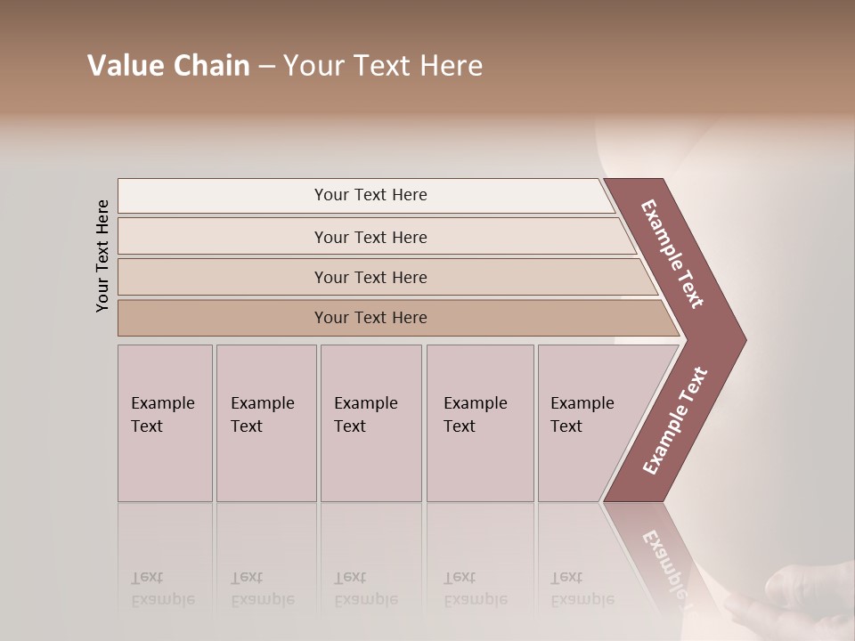 A Pregnant Woman Holding Her Belly In Her Hands PowerPoint Template