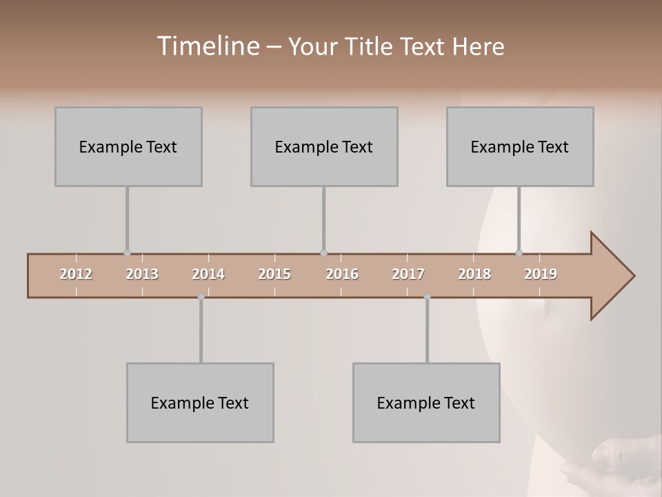 A Pregnant Woman Holding Her Belly In Her Hands PowerPoint Template