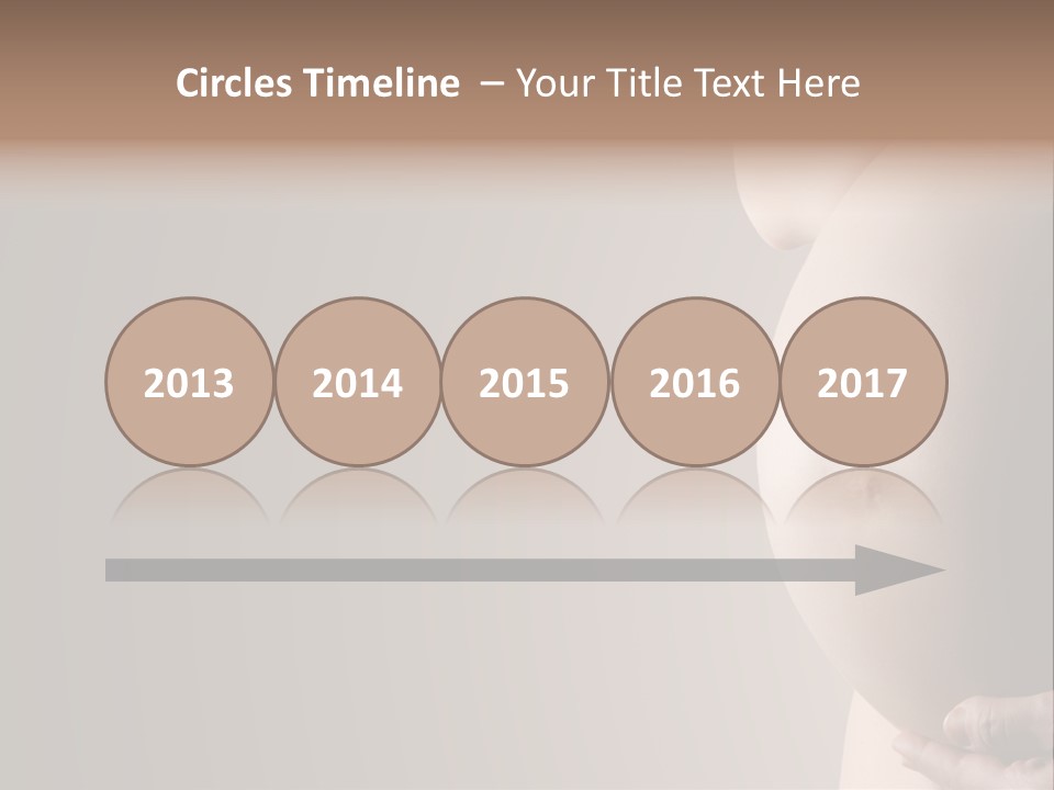 A Pregnant Woman Holding Her Belly In Her Hands PowerPoint Template