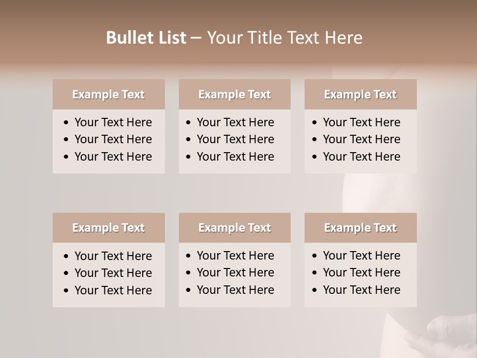 A Pregnant Woman Holding Her Belly In Her Hands PowerPoint Template