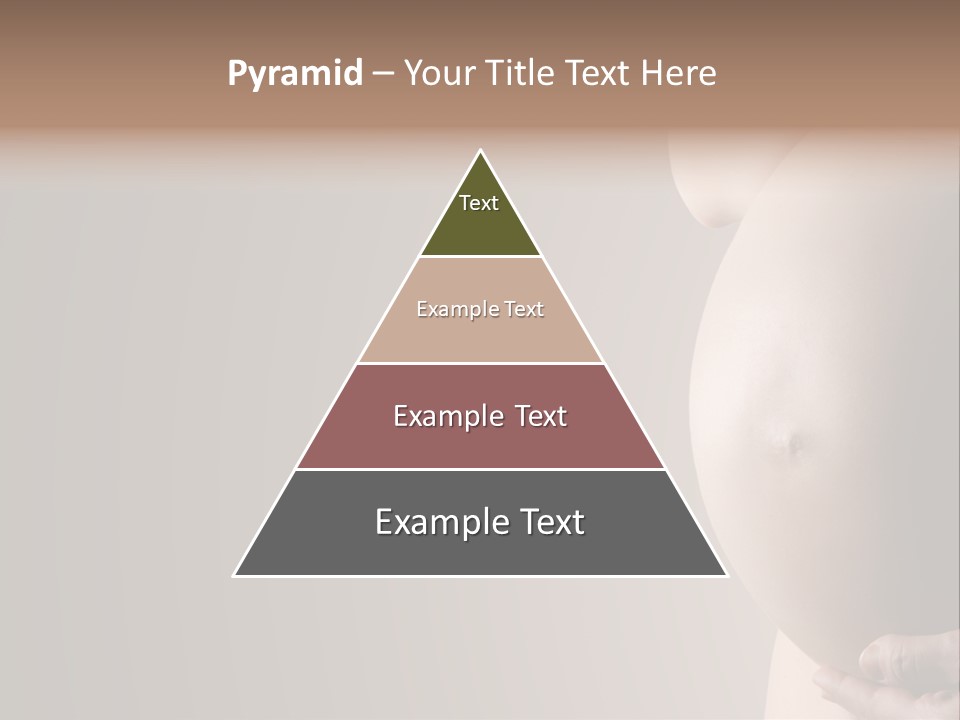 A Pregnant Woman Holding Her Belly In Her Hands PowerPoint Template