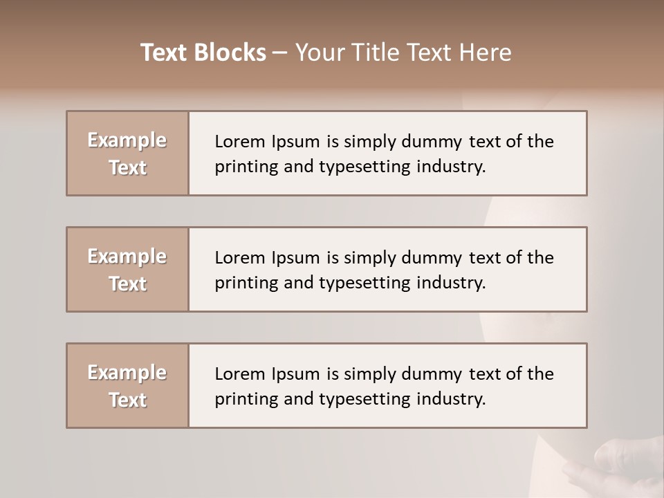 A Pregnant Woman Holding Her Belly In Her Hands PowerPoint Template