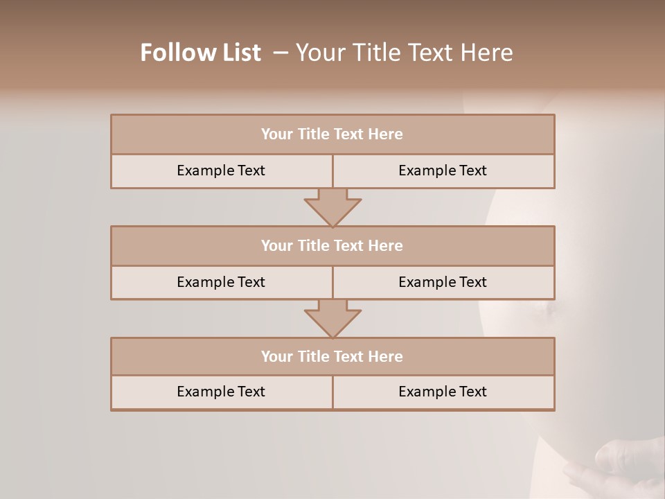 A Pregnant Woman Holding Her Belly In Her Hands PowerPoint Template