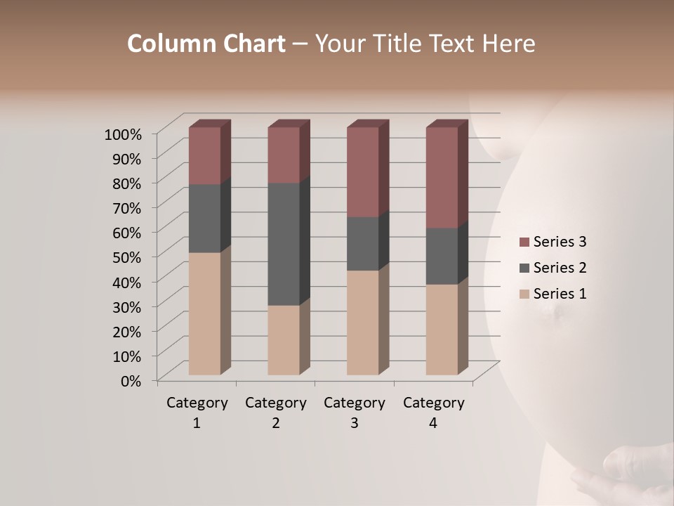 A Pregnant Woman Holding Her Belly In Her Hands PowerPoint Template