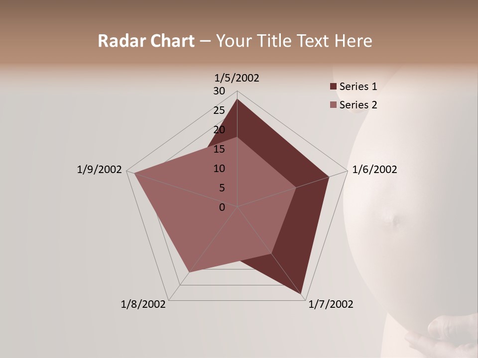 A Pregnant Woman Holding Her Belly In Her Hands PowerPoint Template