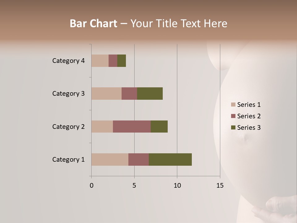 A Pregnant Woman Holding Her Belly In Her Hands PowerPoint Template