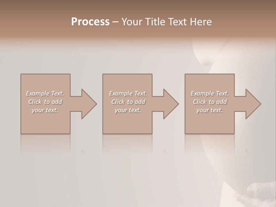 A Pregnant Woman Holding Her Belly In Her Hands PowerPoint Template