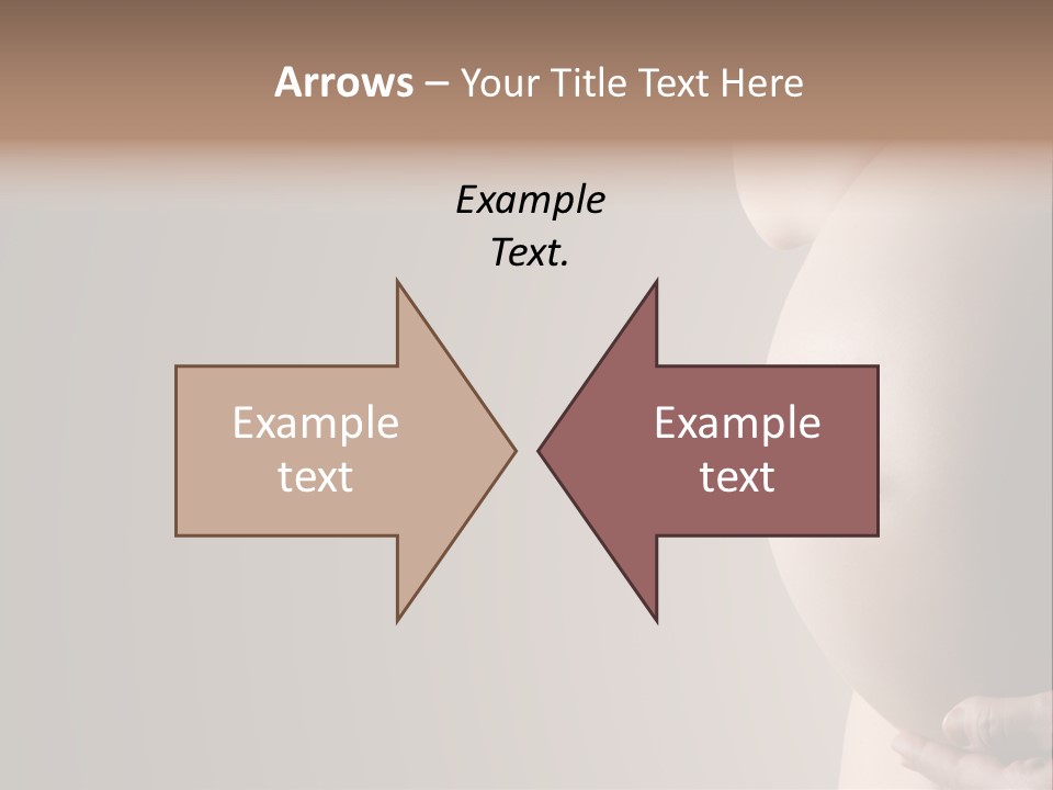 A Pregnant Woman Holding Her Belly In Her Hands PowerPoint Template