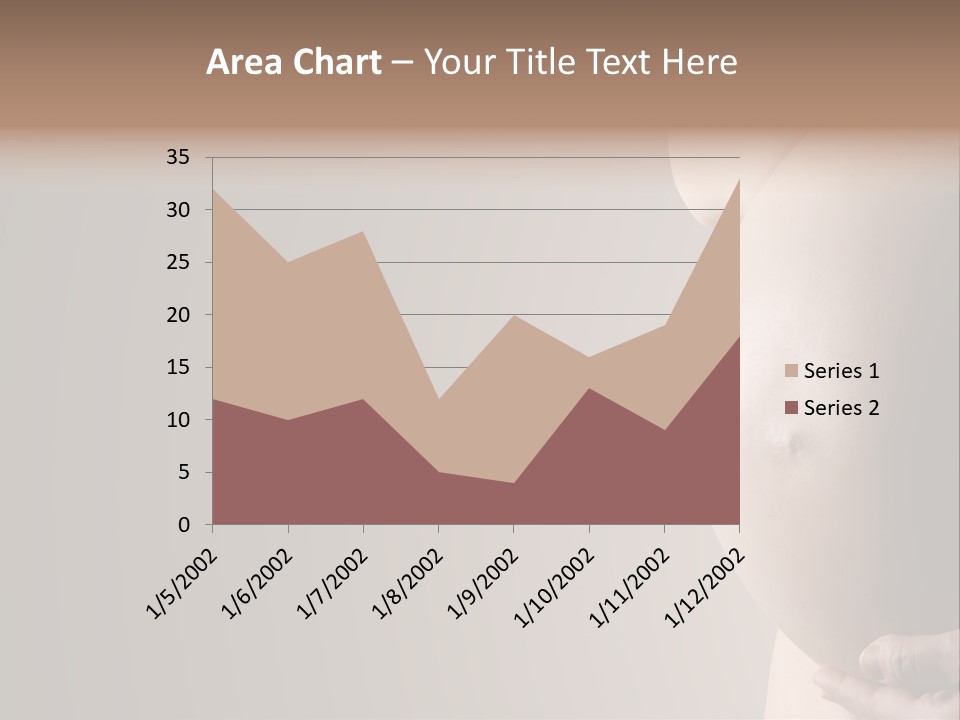 A Pregnant Woman Holding Her Belly In Her Hands PowerPoint Template