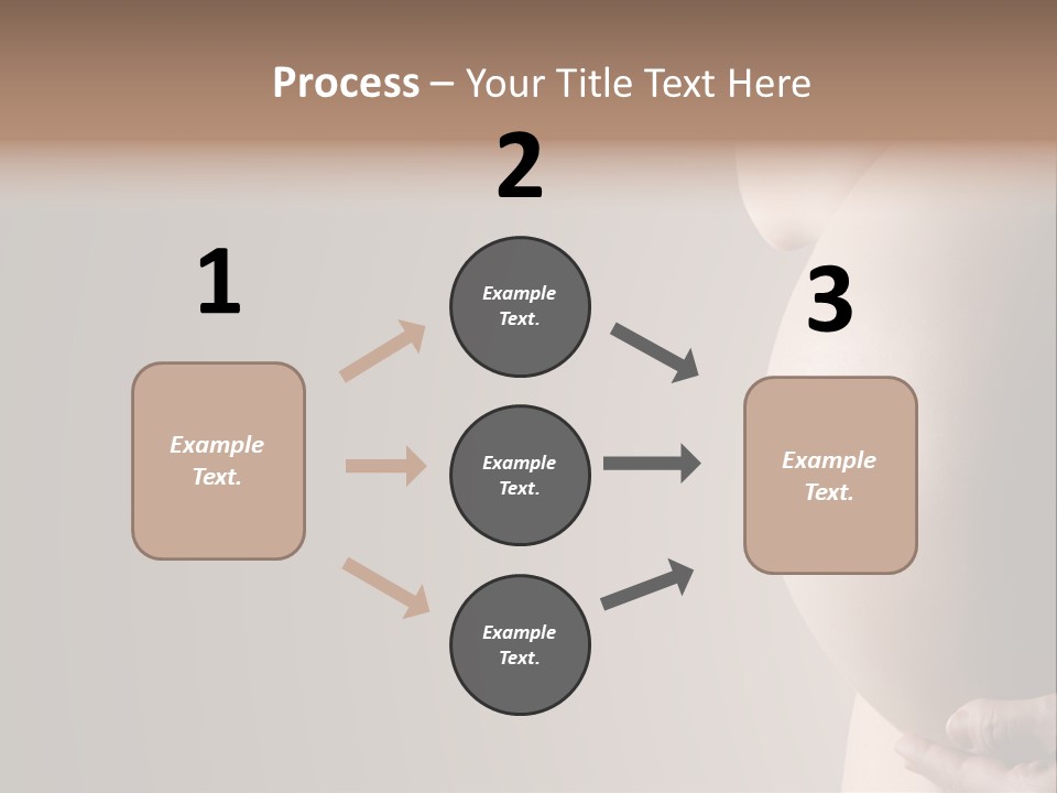 A Pregnant Woman Holding Her Belly In Her Hands PowerPoint Template