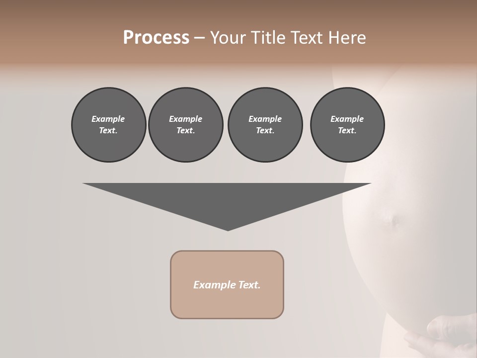 A Pregnant Woman Holding Her Belly In Her Hands PowerPoint Template