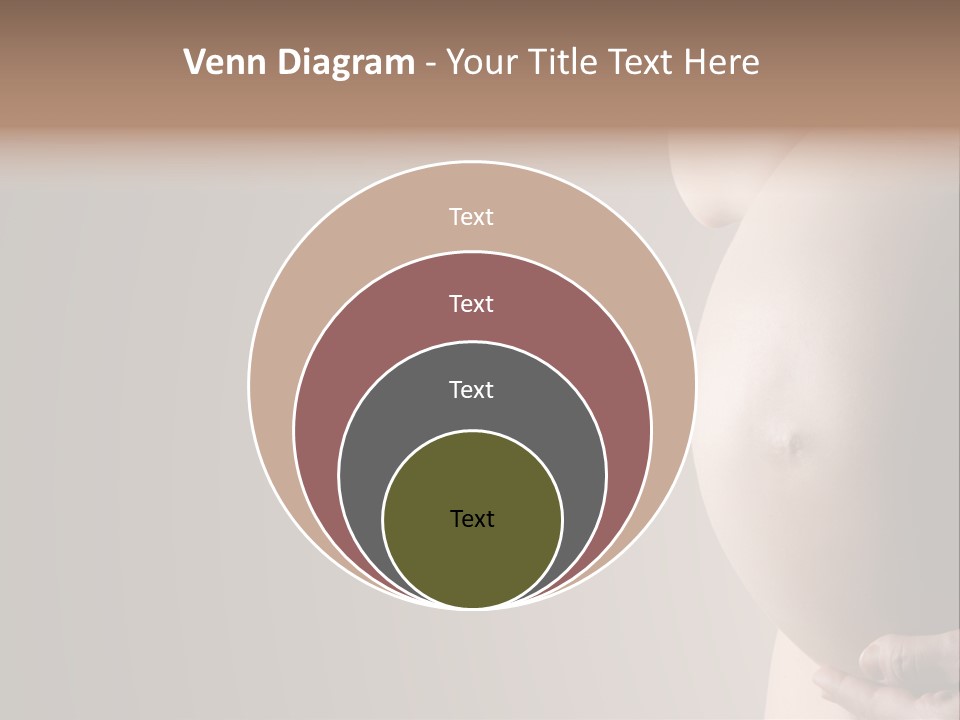 A Pregnant Woman Holding Her Belly In Her Hands PowerPoint Template