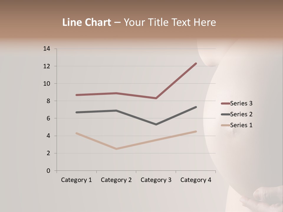 A Pregnant Woman Holding Her Belly In Her Hands PowerPoint Template