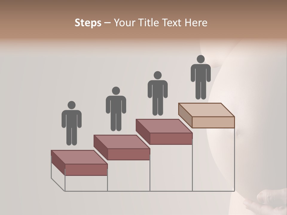 A Pregnant Woman Holding Her Belly In Her Hands PowerPoint Template