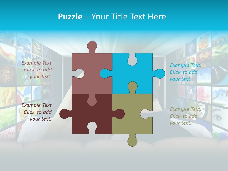 Multimedia Virtual Entertainment PowerPoint Template