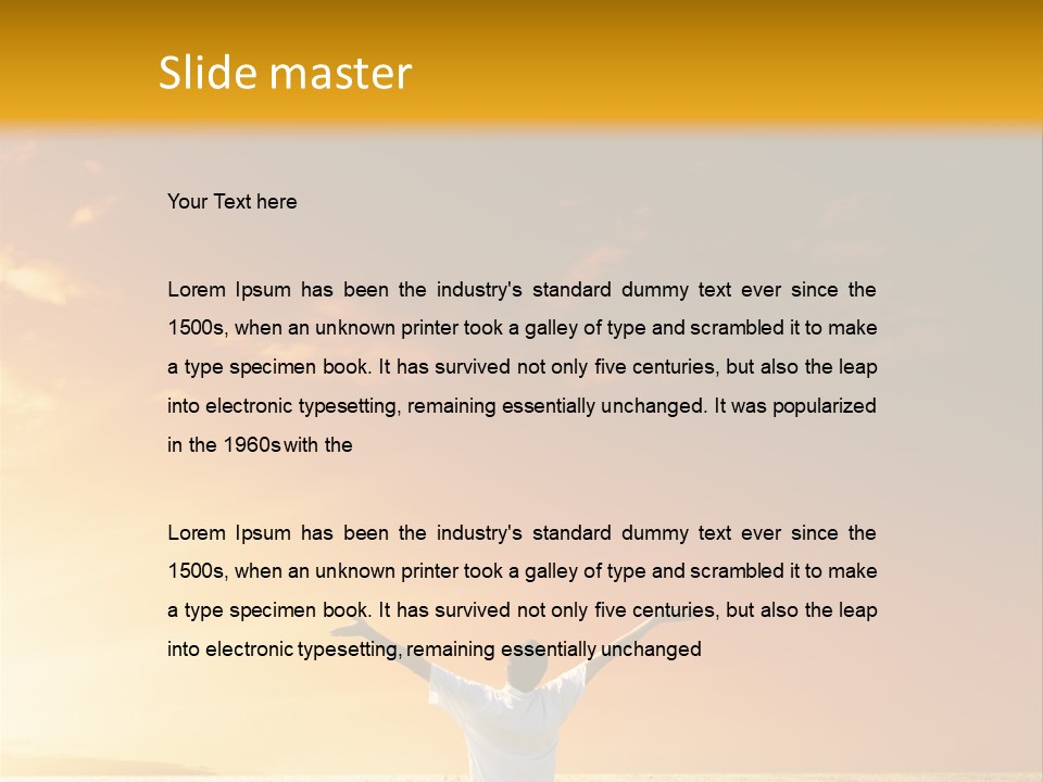 Plain People Boy PowerPoint Template