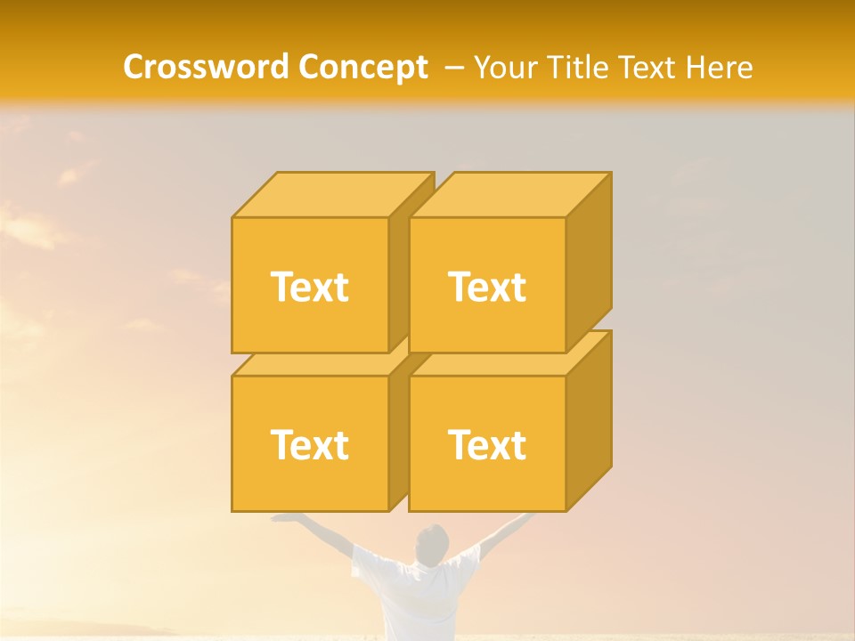 Plain People Boy PowerPoint Template