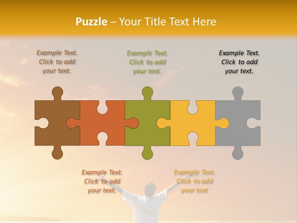 Plain People Boy PowerPoint Template