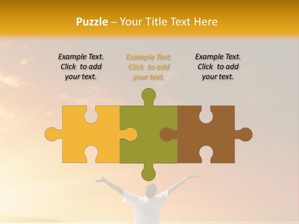 Plain People Boy PowerPoint Template