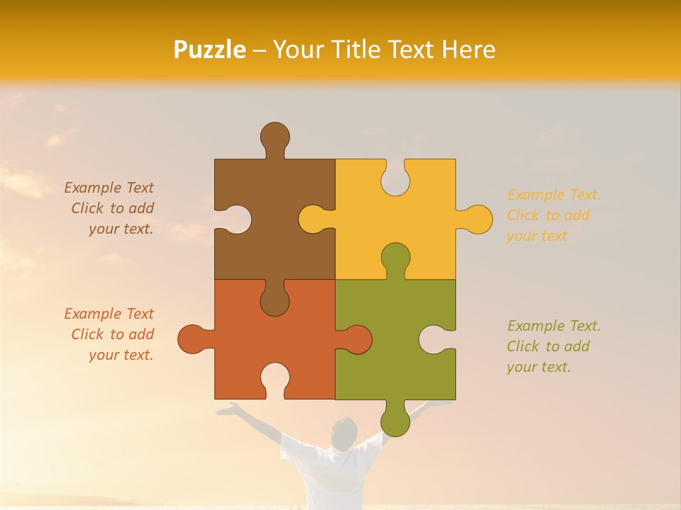 Plain People Boy PowerPoint Template