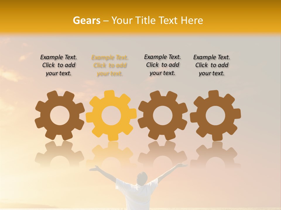 Plain People Boy PowerPoint Template