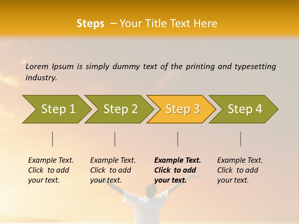 Plain People Boy PowerPoint Template