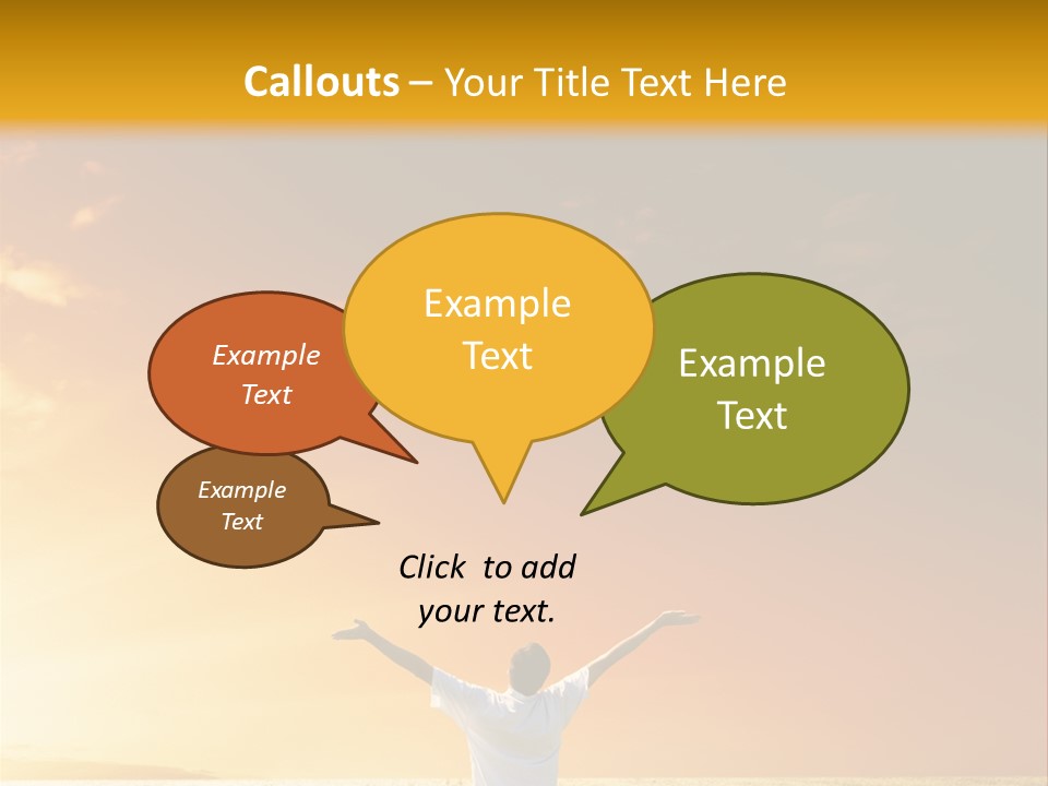 Plain People Boy PowerPoint Template