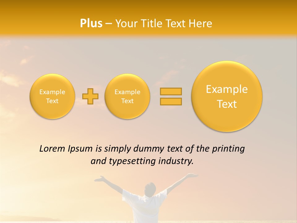 Plain People Boy PowerPoint Template