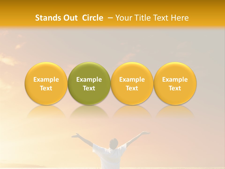 Plain People Boy PowerPoint Template