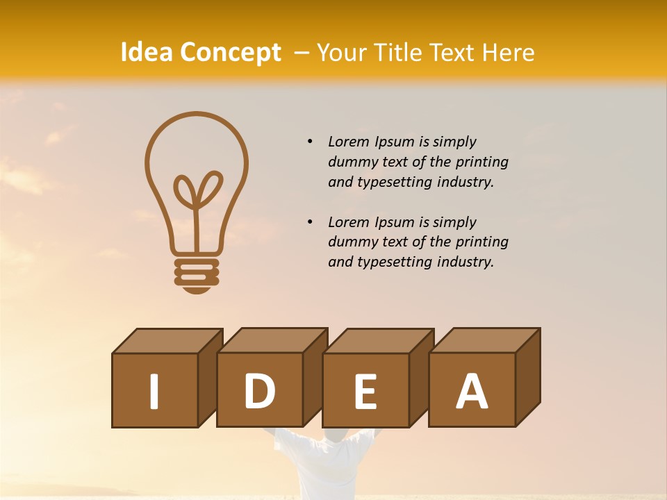 Plain People Boy PowerPoint Template