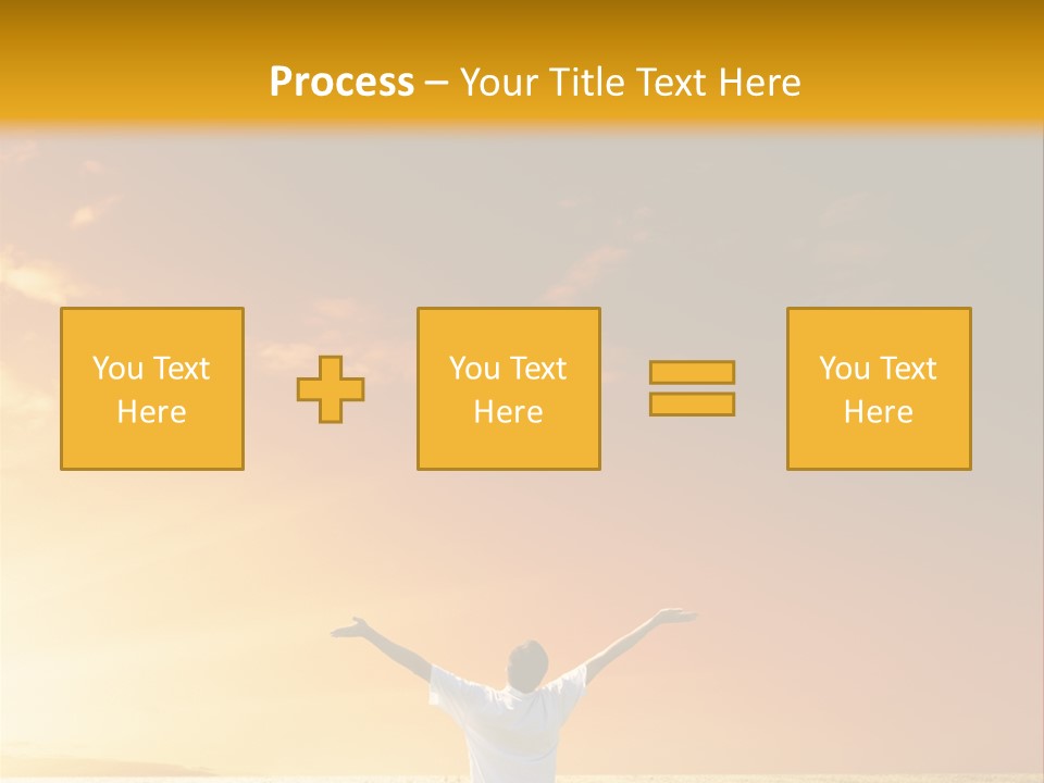 Plain People Boy PowerPoint Template