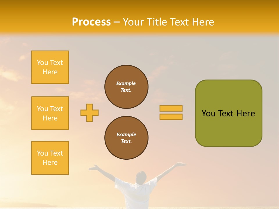 Plain People Boy PowerPoint Template