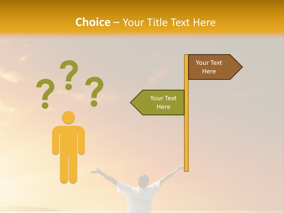 Plain People Boy PowerPoint Template