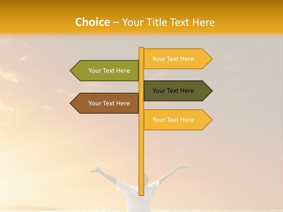 Plain People Boy PowerPoint Template