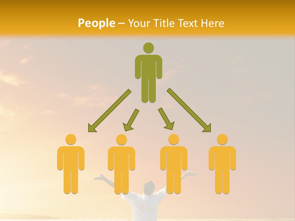 Plain People Boy PowerPoint Template