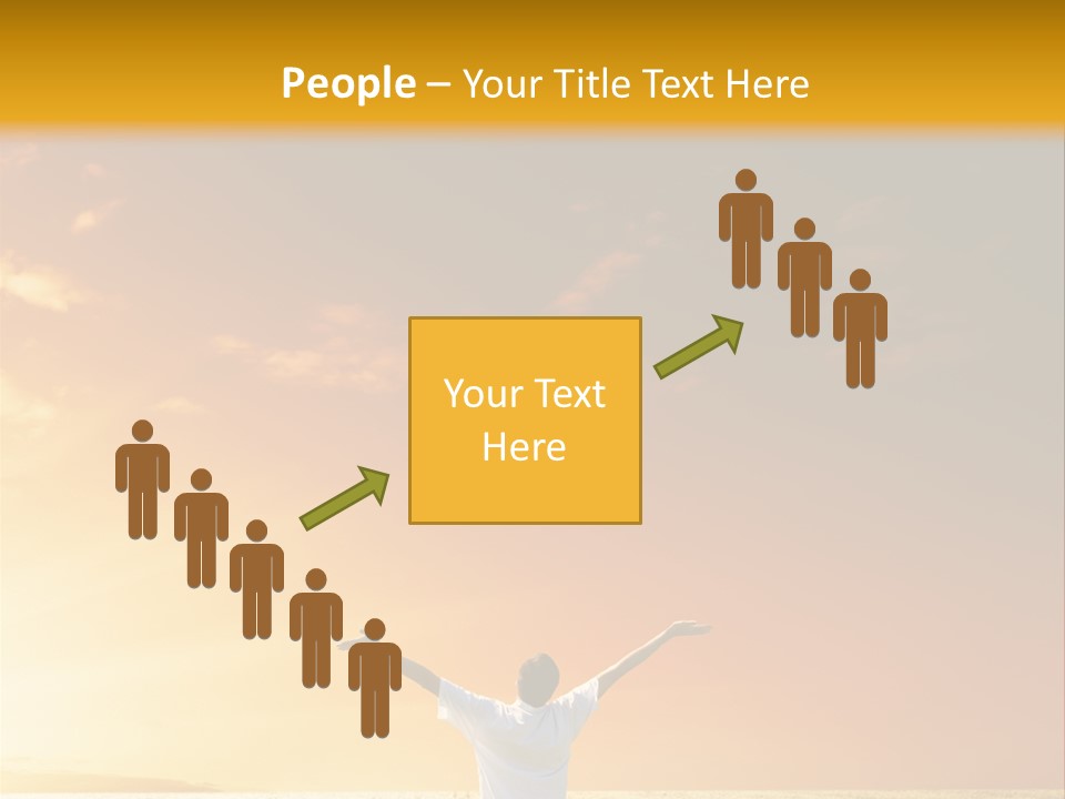 Plain People Boy PowerPoint Template