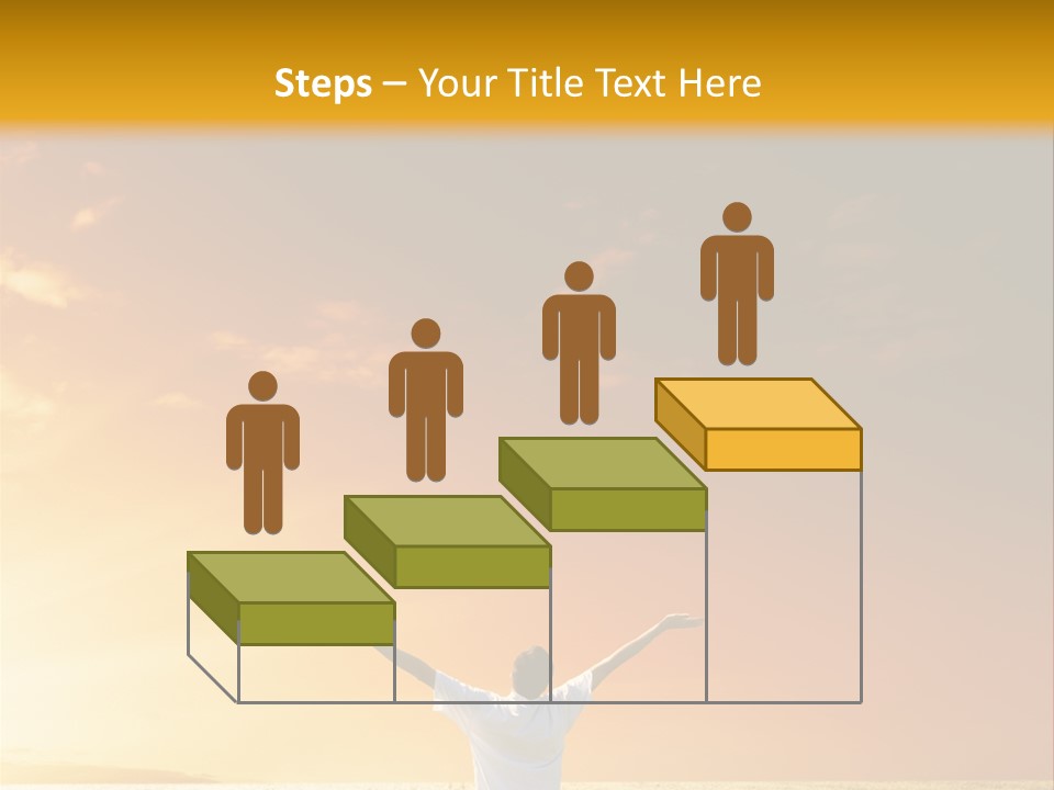 Plain People Boy PowerPoint Template