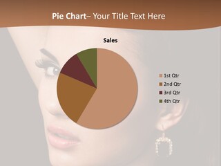 A Woman With A Necklace And Earrings On Her Neck PowerPoint Template