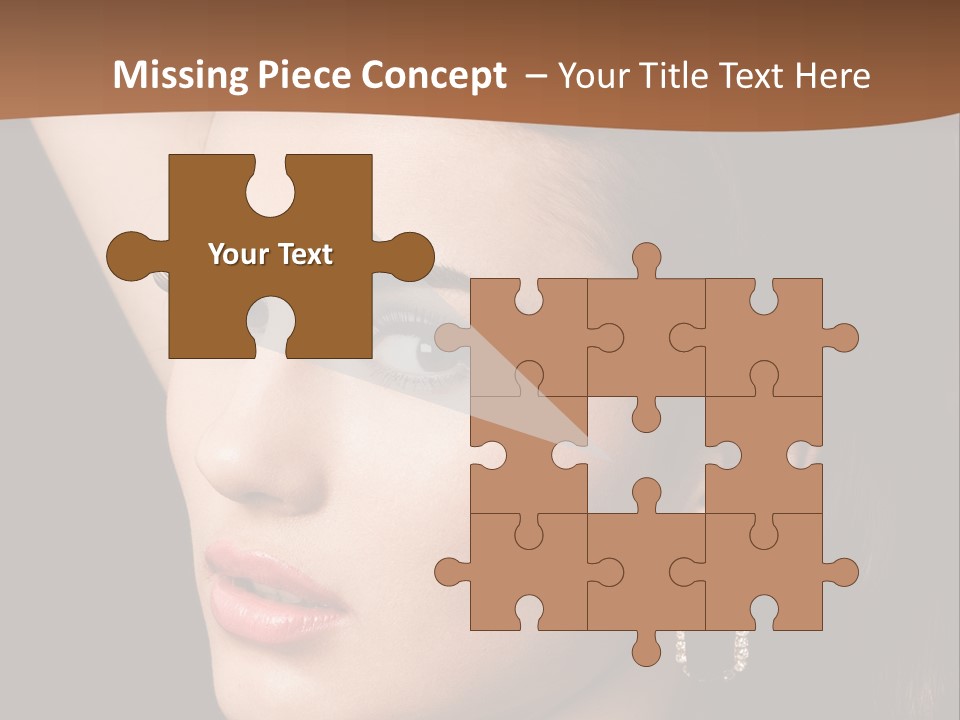 A Woman With A Necklace And Earrings On Her Neck PowerPoint Template