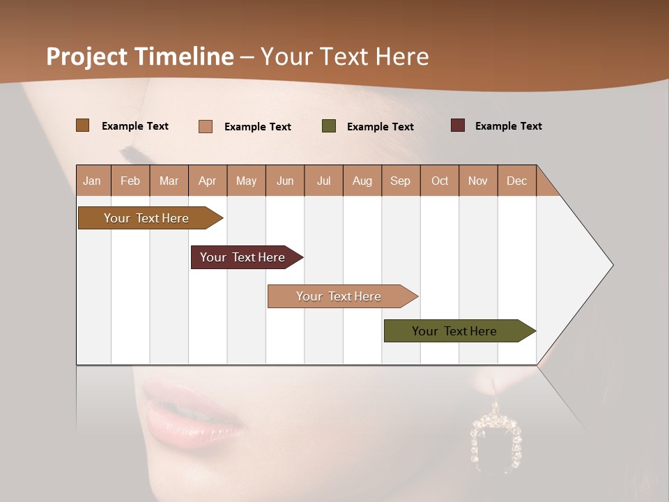 A Woman With A Necklace And Earrings On Her Neck PowerPoint Template