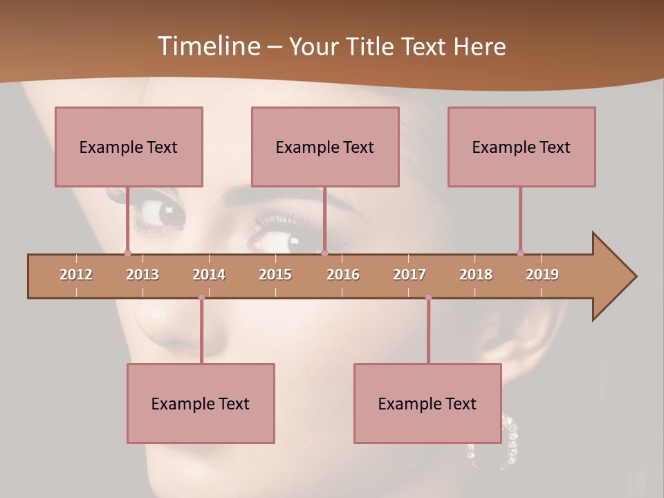 A Woman With A Necklace And Earrings On Her Neck PowerPoint Template