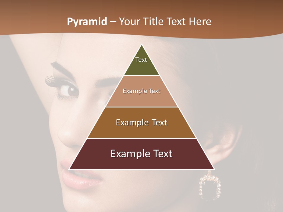 A Woman With A Necklace And Earrings On Her Neck PowerPoint Template