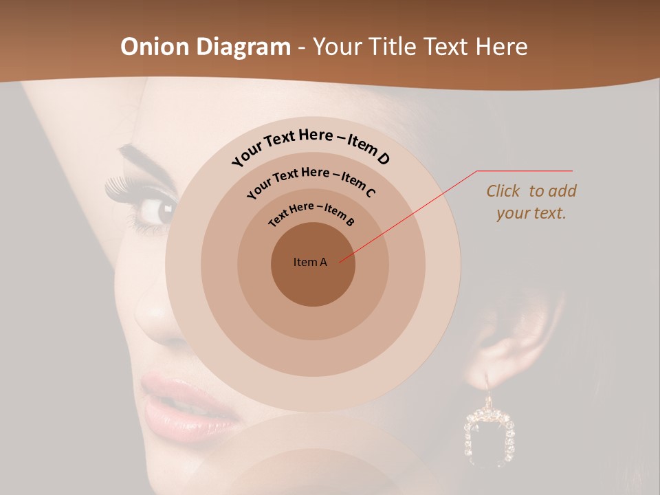 A Woman With A Necklace And Earrings On Her Neck PowerPoint Template