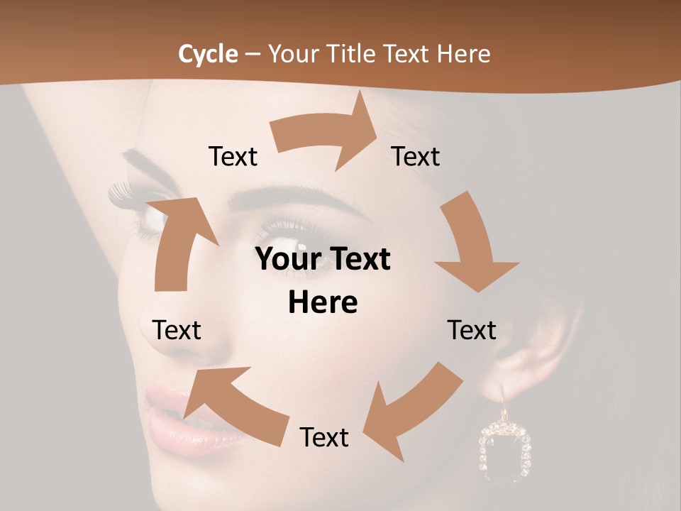 A Woman With A Necklace And Earrings On Her Neck PowerPoint Template