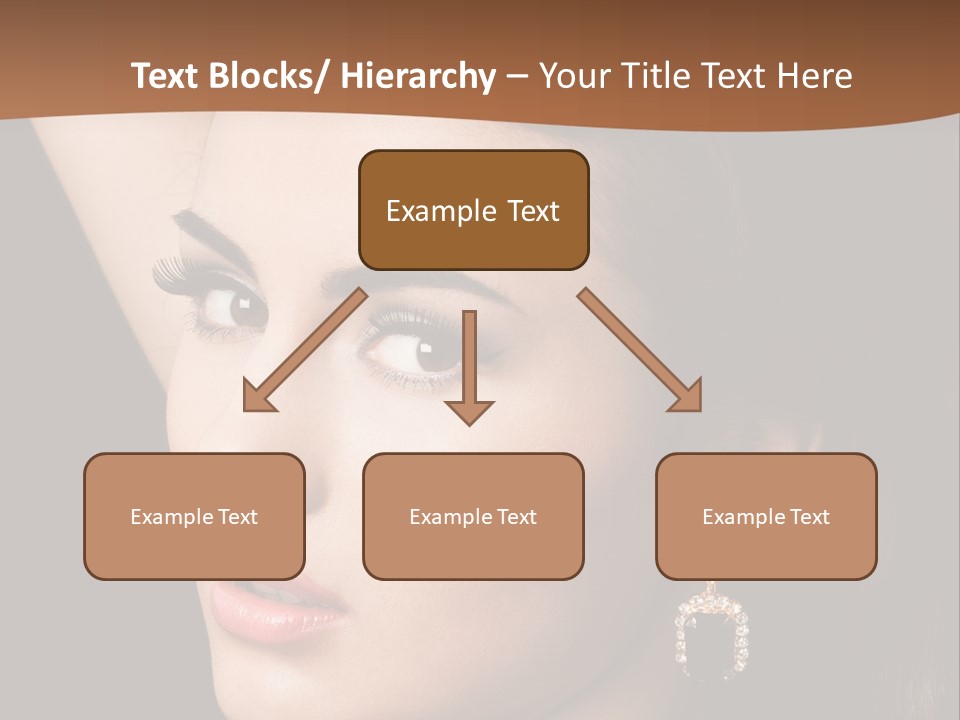 A Woman With A Necklace And Earrings On Her Neck PowerPoint Template