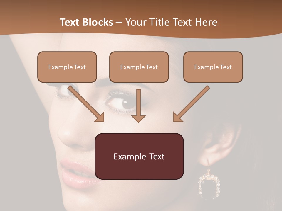A Woman With A Necklace And Earrings On Her Neck PowerPoint Template