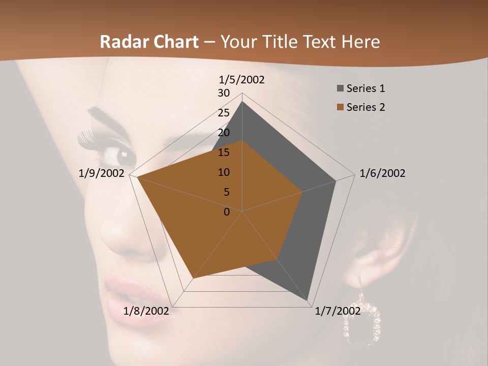 A Woman With A Necklace And Earrings On Her Neck PowerPoint Template