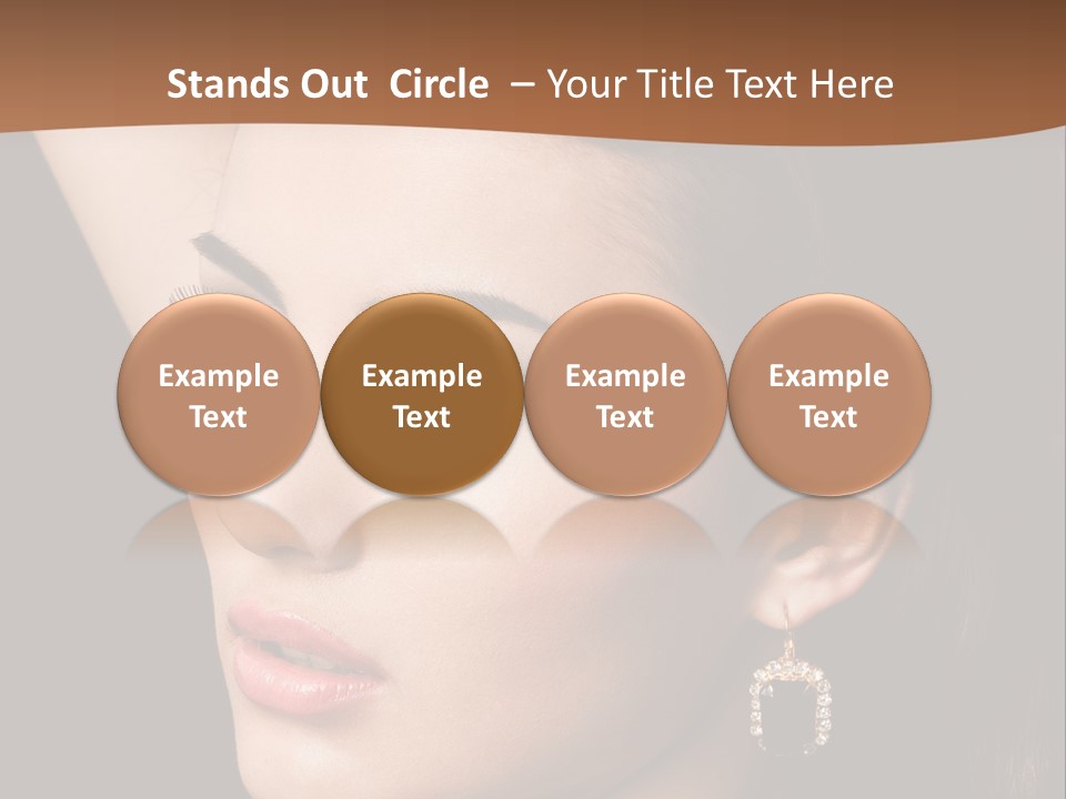 A Woman With A Necklace And Earrings On Her Neck PowerPoint Template