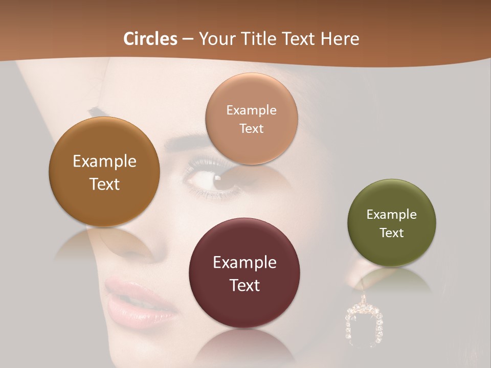 A Woman With A Necklace And Earrings On Her Neck PowerPoint Template